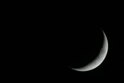 Crescent New Moon public domain NASA